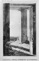 Egyptian Columns, illustration from letters written from Egypt and Nubia published 1833
